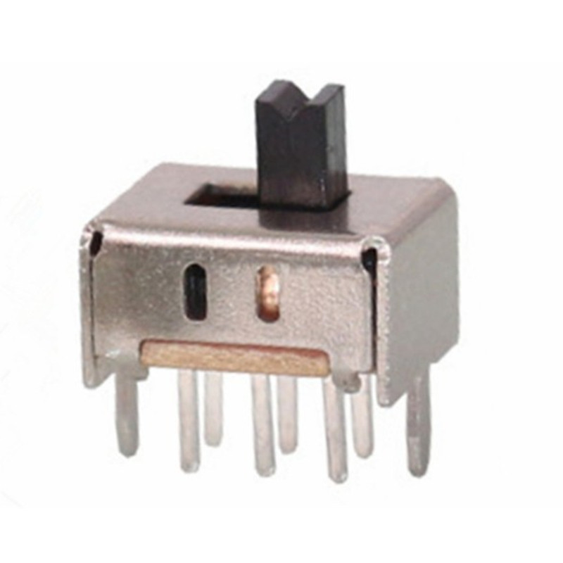 MINI slide switch 2P2T DPDT DIP 6 pin side slide mini toggle switches white mini vertical slide switch