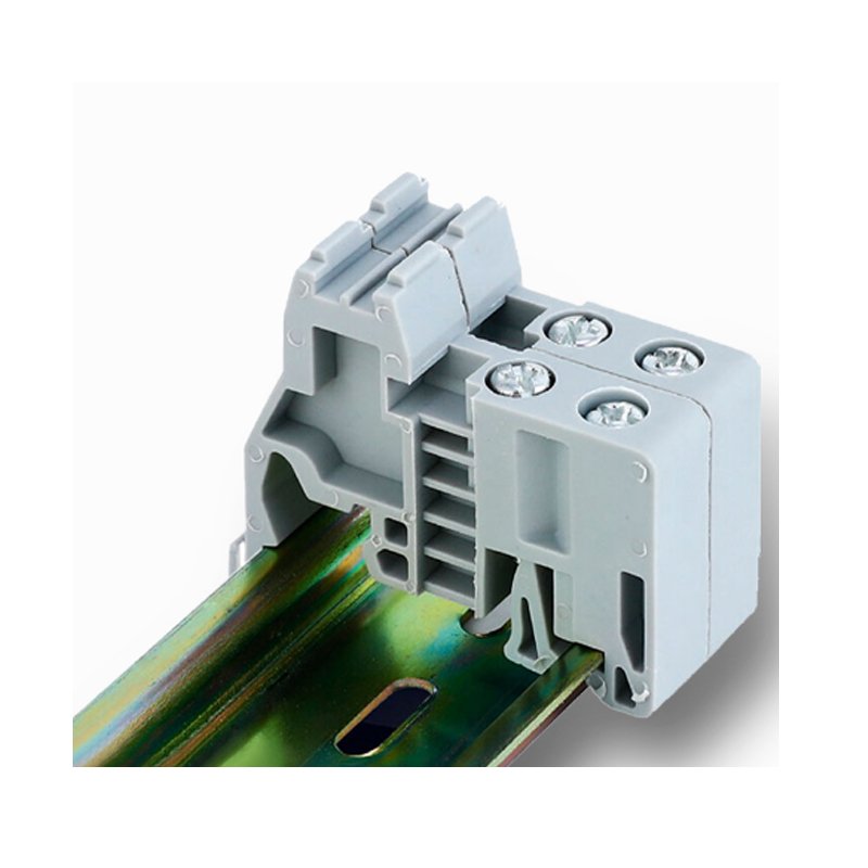 Fixed to DIN rail terminal