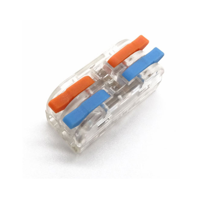 Compact Wire Connectors 3 Port Fast Connection Terminal Compact Splicing Connectors Wire Connectors for Circuit Inline 28-12 AWG