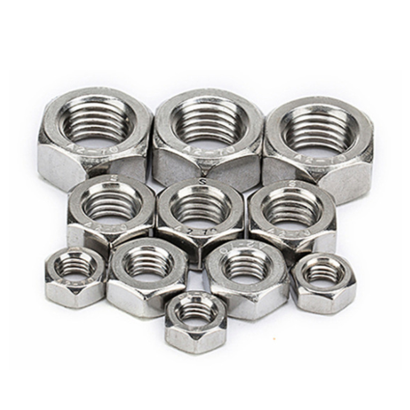 304# stainless steel nut hexagon nut screw cap m1m2m3m5m6m8m10m12m14m16m18-m27