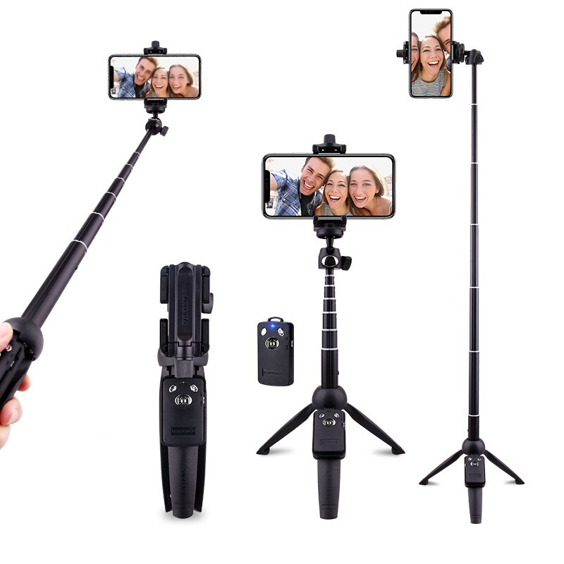 Mobile phone selfie stick tripod portable mini desktop Bluetooth camera selfie live broadcast stand