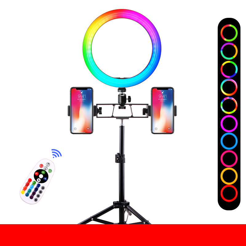 Fill light mobile phone live support selfie photography camera portable tripod led ring light factory wholesale