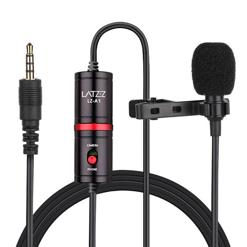 Lavalier microphone Mobile phone live recording microphone SLR camera video camera interview teaching K song microphone Cross-border