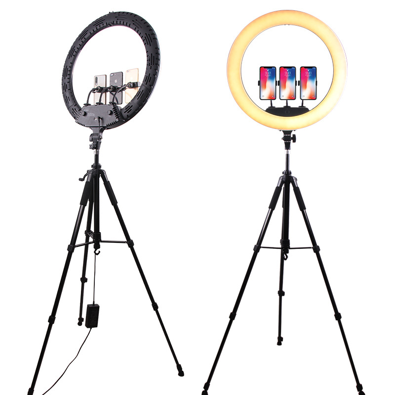 Mobile phone overhead stand, floor-standing photo tripod, desktop ring fill light, cross-border video photography tripod