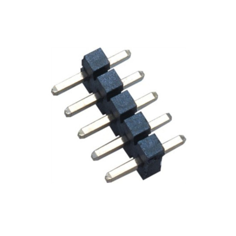 5.08 pitch pin header straight plug single row single plastic H=2.5 connector factory direct supply
