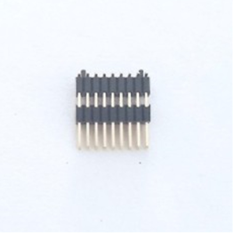 1.27 pitch pin header double row double plastic SMT with inner column 2~50P plastic high 2.5 connector