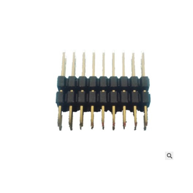 2.0 pitch pin header, double row, double plastic, straight plug, plastic height 1.5/2.0 2~40P connector