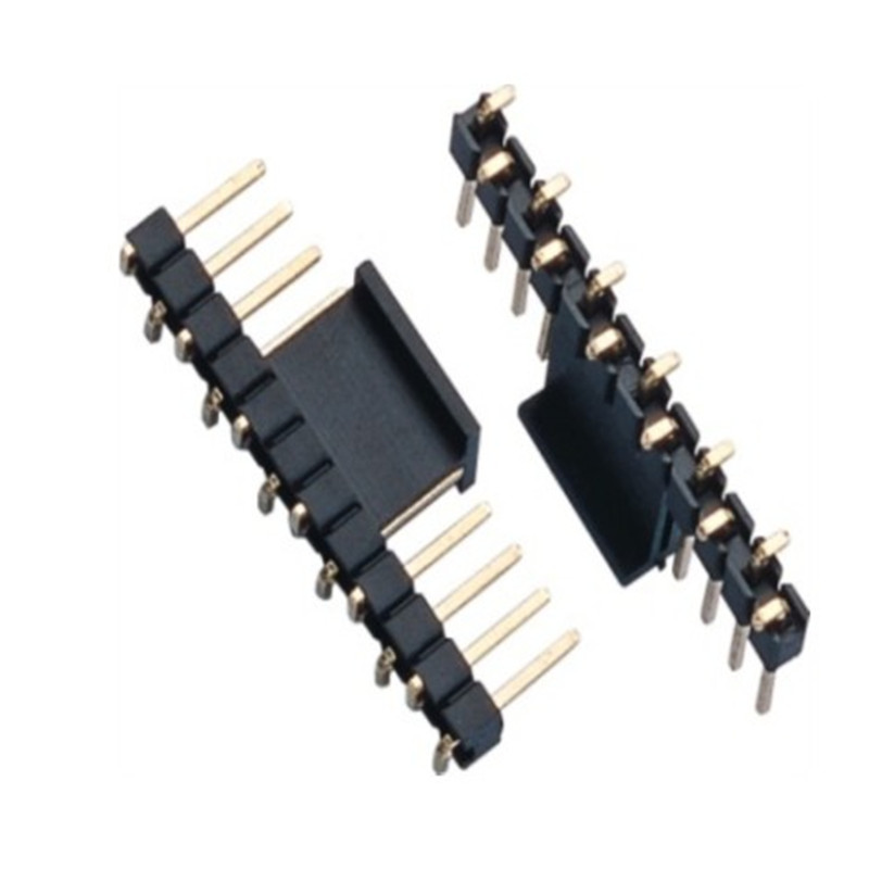 2.54 pitch pin header 2-40P single row single plastic vertical stick SMT connector