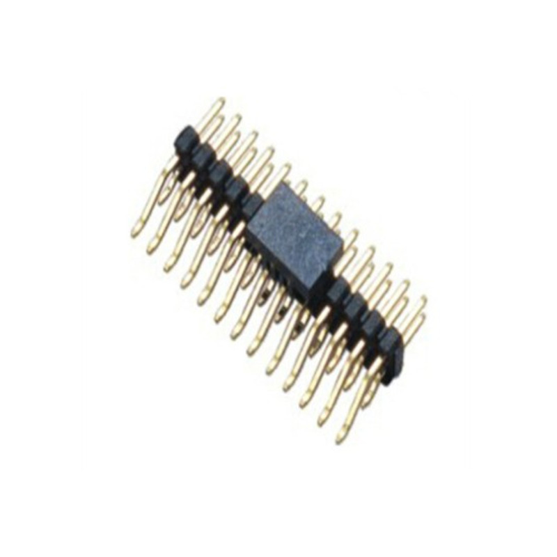 2.0 pitch pin header, double row horizontal SMT 2~40P glue height 2.0 connector
