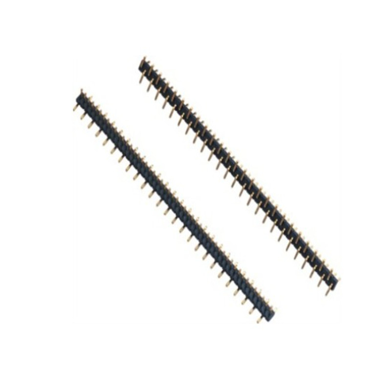 1.27 pitch pin header, single row vertical paste SMT 2~50P glue height 1.0/1.5/2.0/2.5 connector