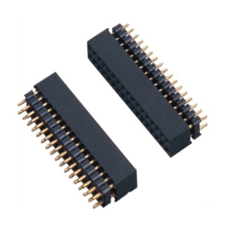 2.0 mm pitch female double row in-line plastic high 6.35 glued connector