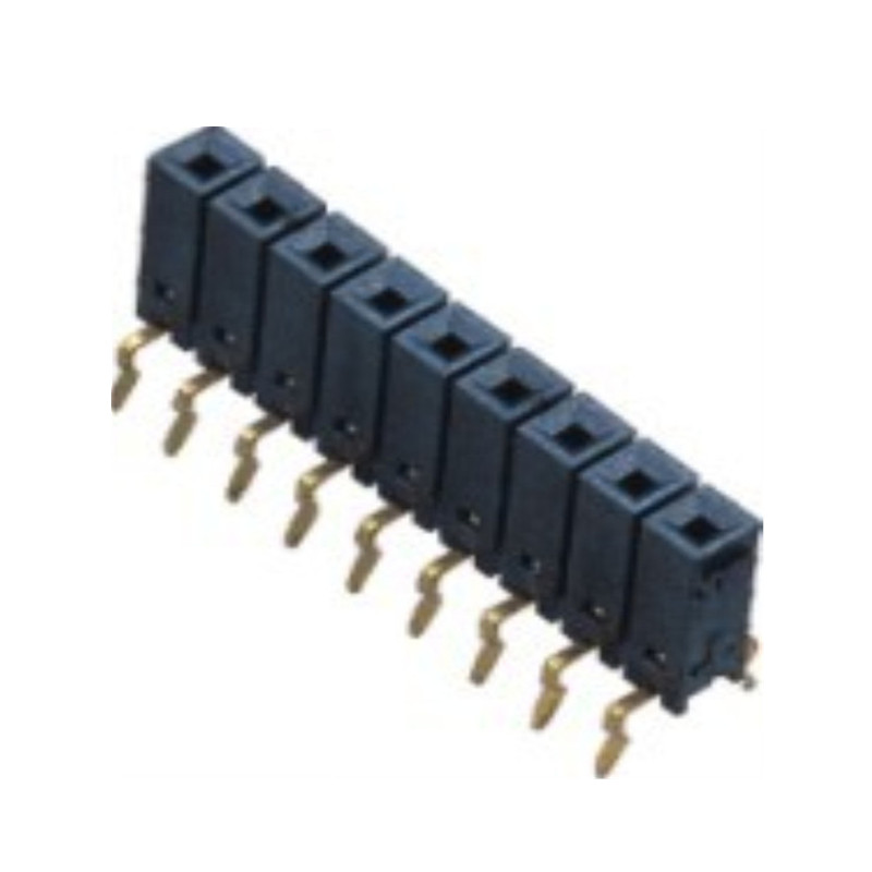 2.54 pitch female row single row pre-break centipede foot glue high 8.5/2~40P connector manufacturer