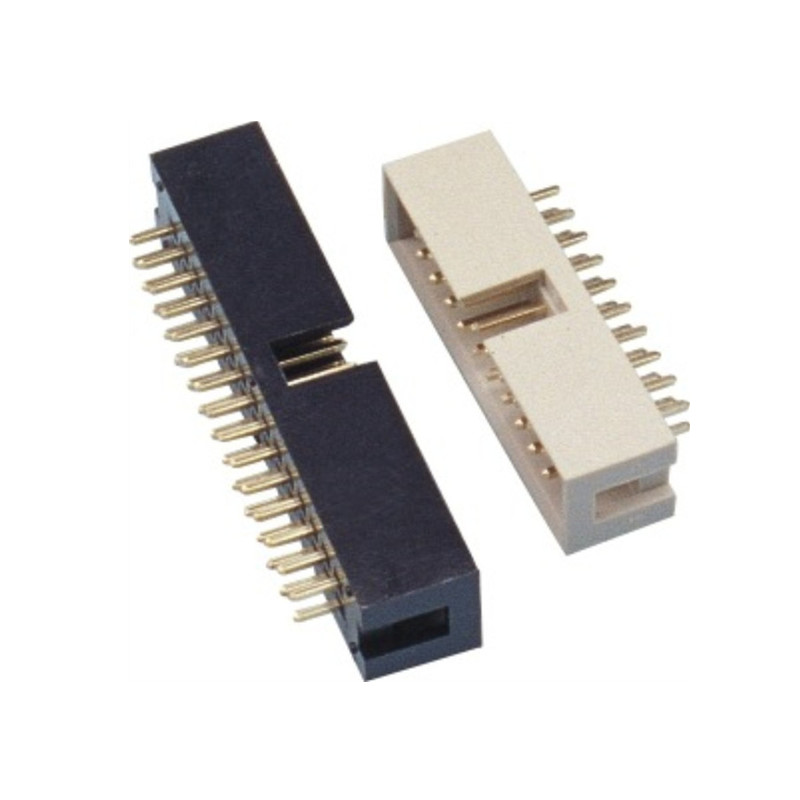 2.54 pitch simple cow in-line type, high 8.8 6~64P terminal gold-plated connector