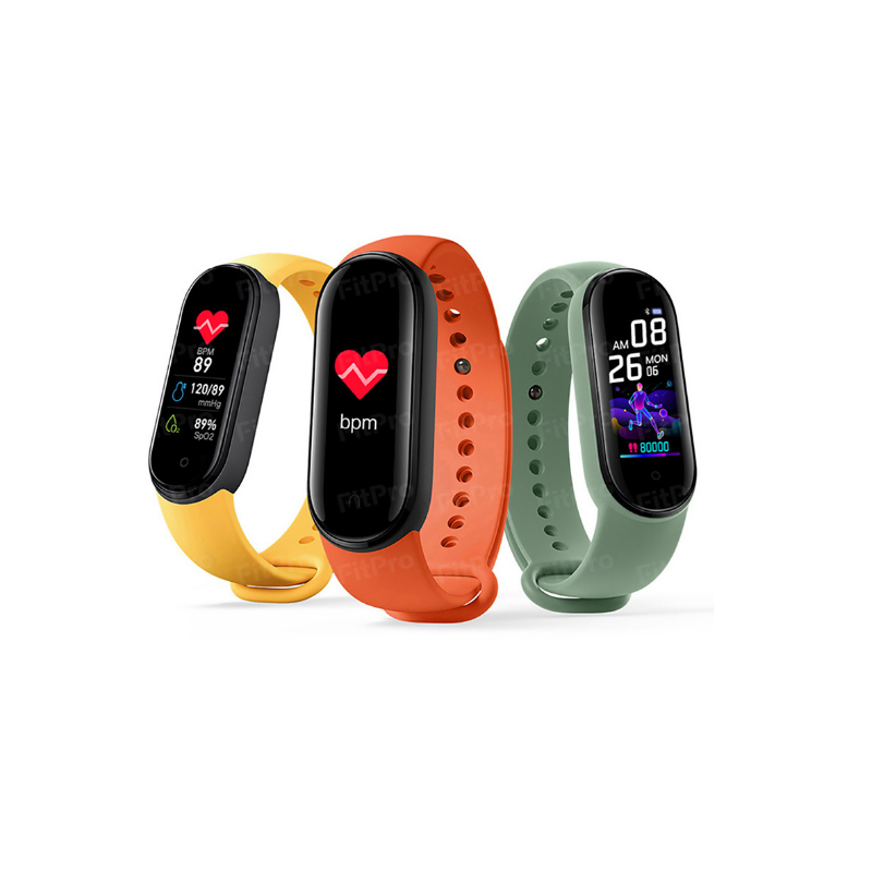 M5 factory directly supplies cross-border intelligent Bracelet Heart rate blood pressure oximeter step fashion fitness Bracelet