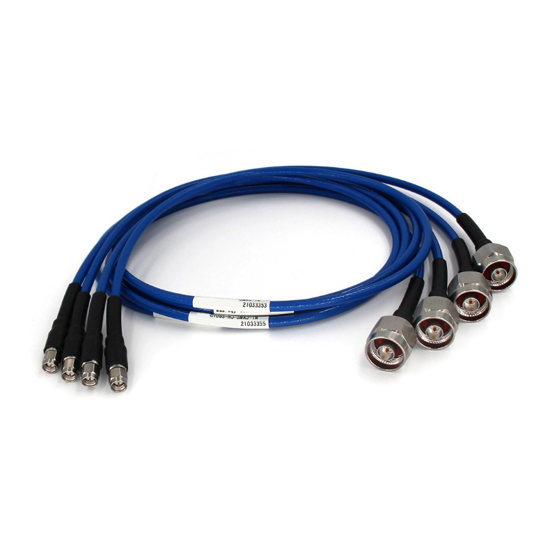 RF stable amplitude and phase stable test cable assembly SMA /N high frequency 6GHz low loss cable