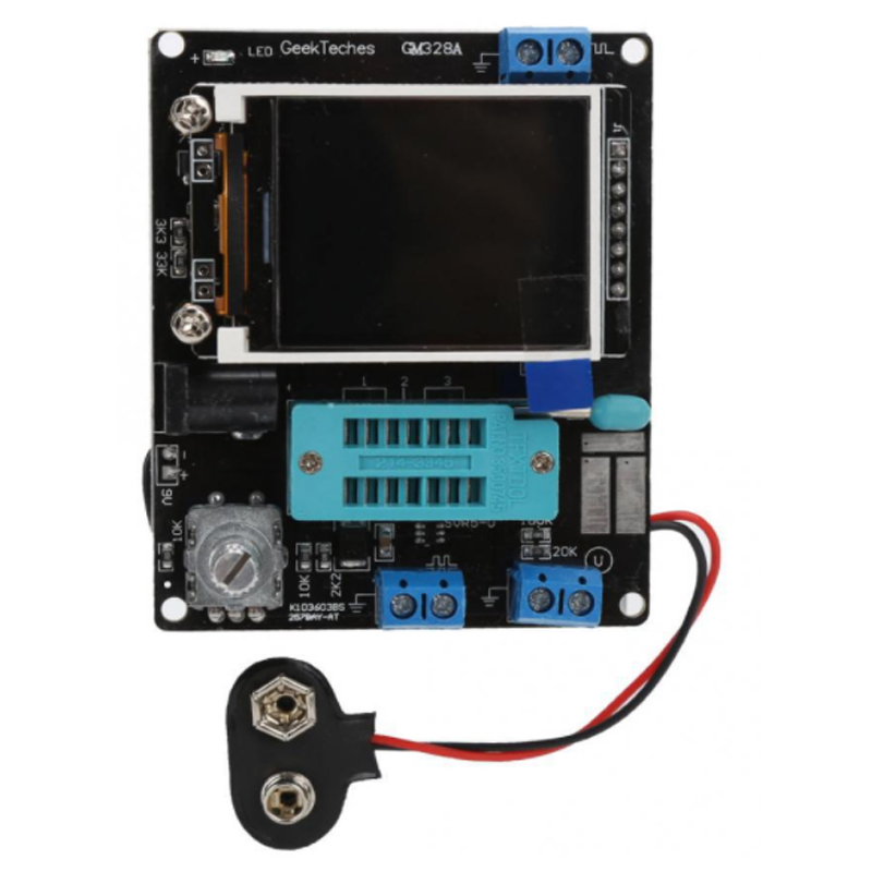 GM328 Transistor Tester Frequency Tester PWM Square Wave LCR Meter Voltmeter Full Color Graphic