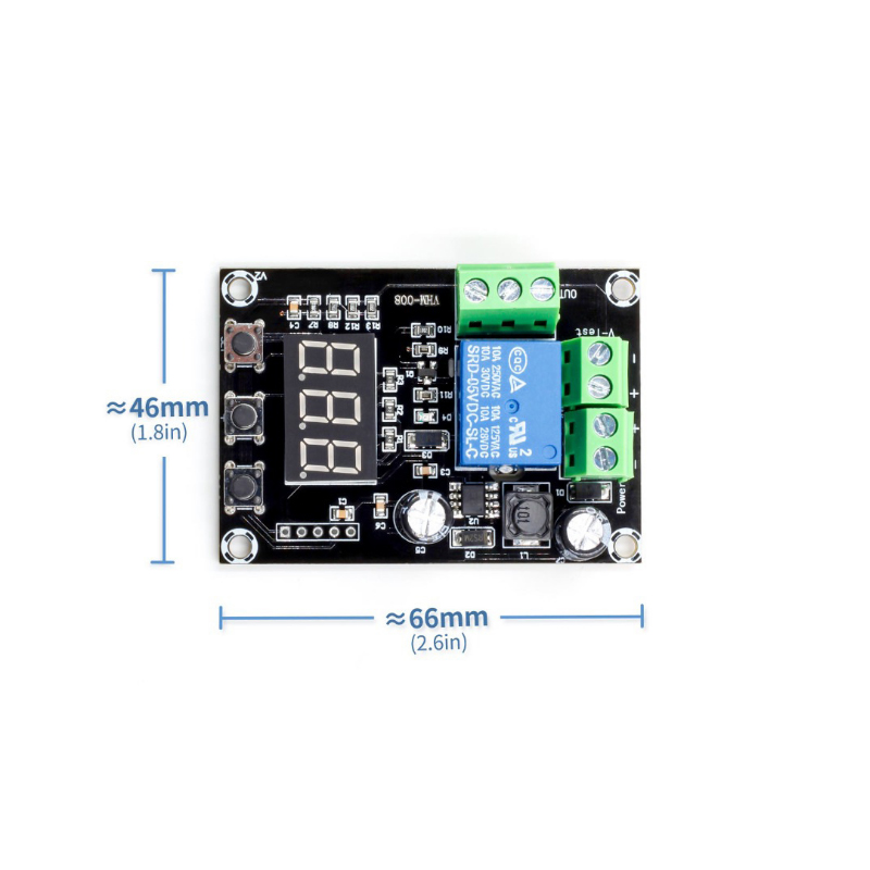 VHM-008 Battery charging and discharging module Integrated voltmeter Undervoltage and overvoltage protection Timing charging and discharging