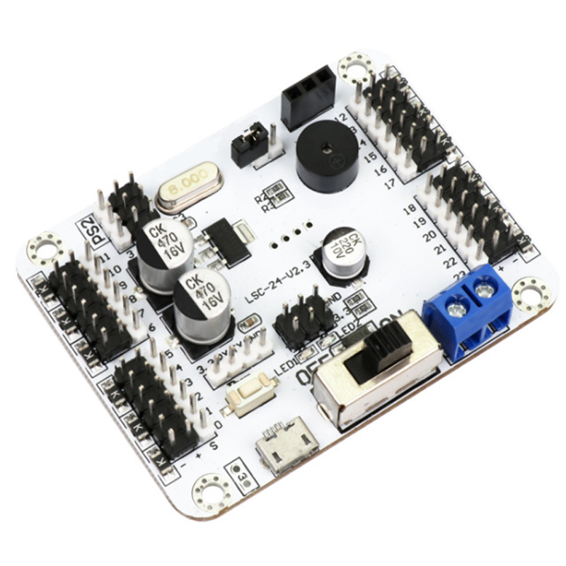 24 channel servo controller/control board, support handle/Bluetooth/MP3 module, robot motherboard