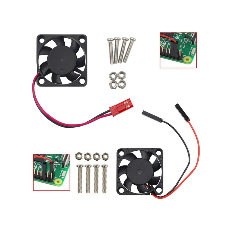 Raspberry Pi cooling fan 3CM 3007 split small fan 5V 0.2A support 3B/3B+/4B