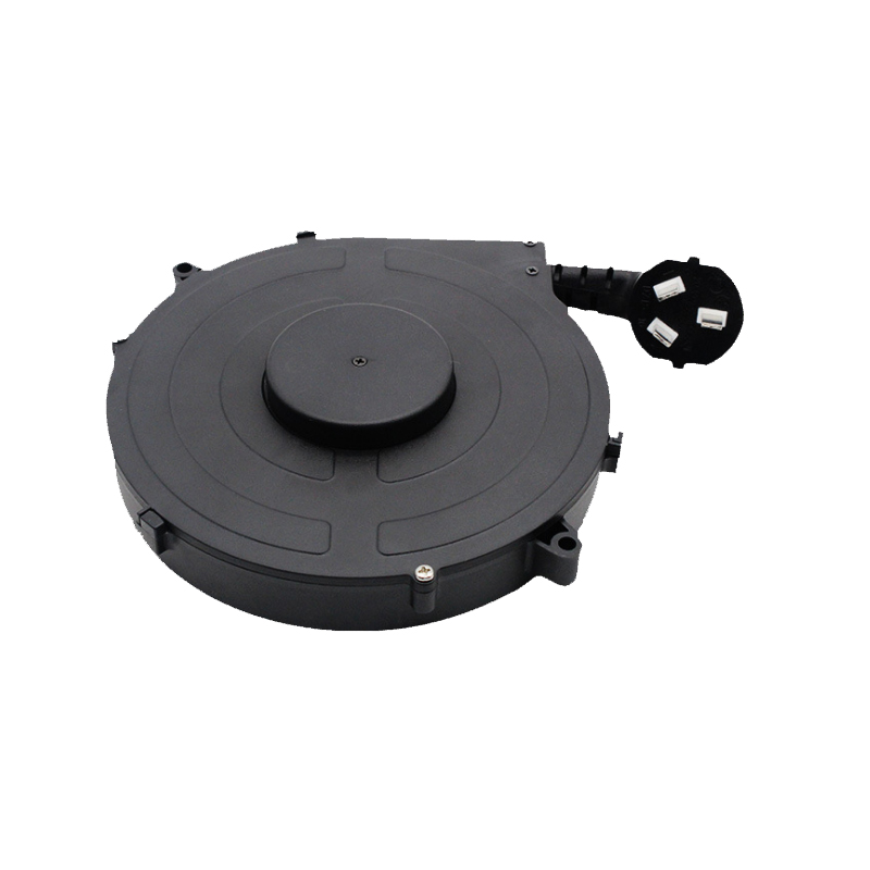 Automatic shrinking take-up mobile cable reel three-core power cord winding reel telescopic reel