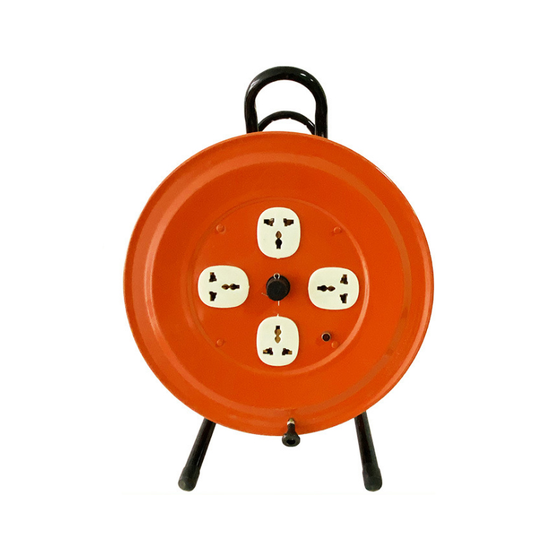 Cable reel mobile reel take-up can be wound up to 50 meters with socket leakage