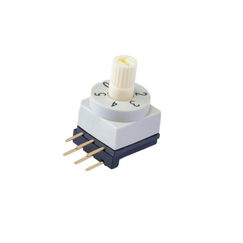 Side-plug 10X10 5.08 feet 10-bit rotary encoder switch