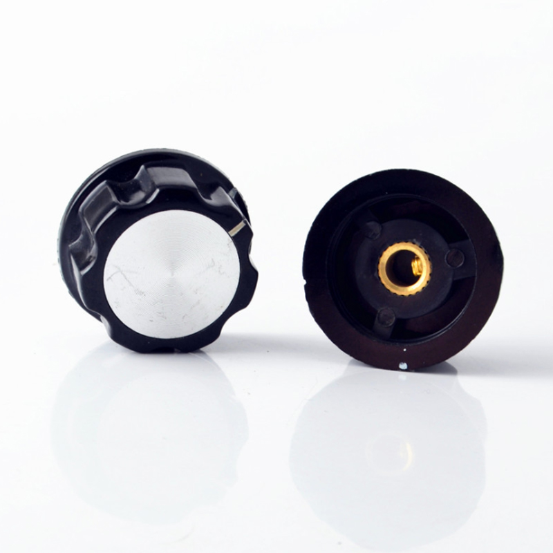 Potentiometer knob Electric bakelite knob 6MM mounting hole Potentiometer knob cap