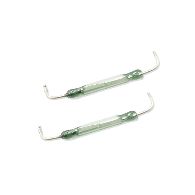 14*2mm  reed switch custom processing scissors foot bent foot glass green tube magnetic switch components