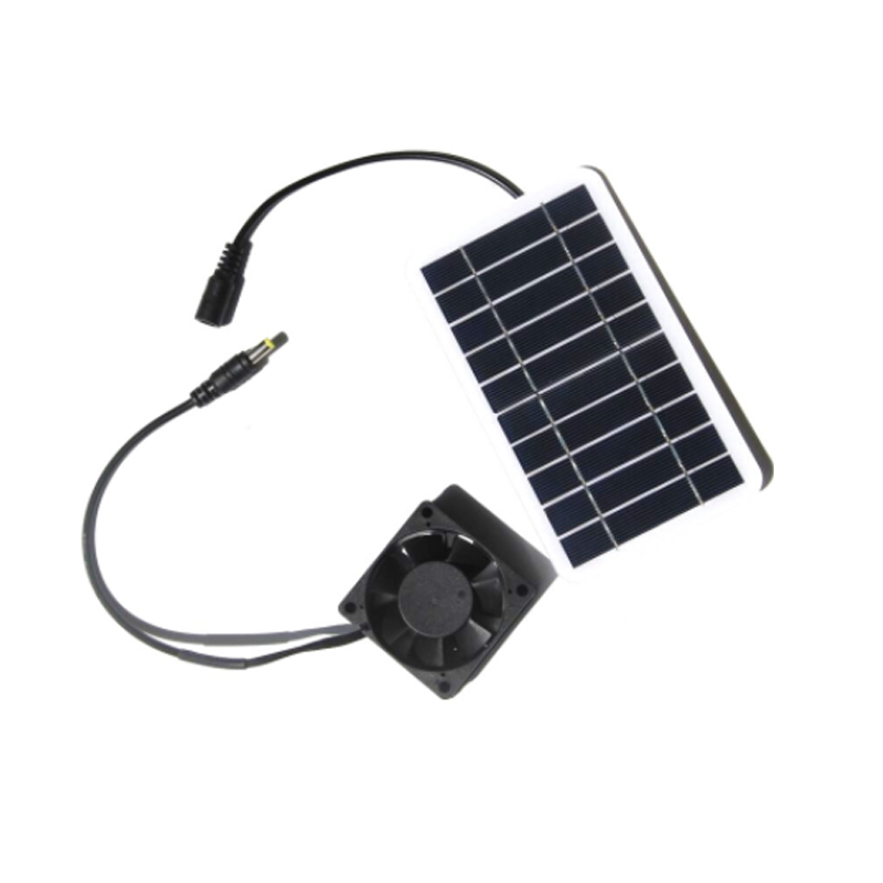 2.5W solar panel fan Solar pet exhaust fan Chicken dog cat solar air flow fan 