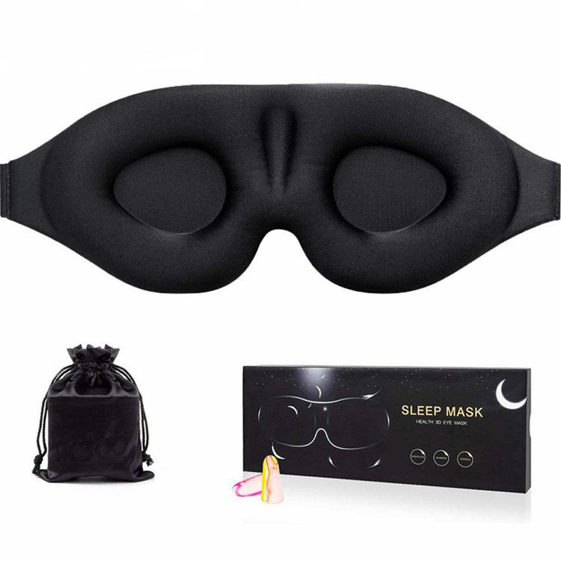 Stereoscopic 3D eye Mask Sponge Hot pressed molding Slow rebound nose wing eye mask