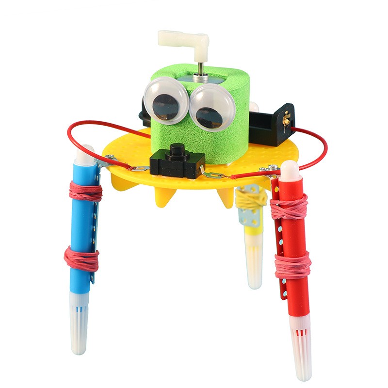 Technology small production DIY graffiti robot for primary and secondary school students Creative small inventions Scientific experiments New product wholesale