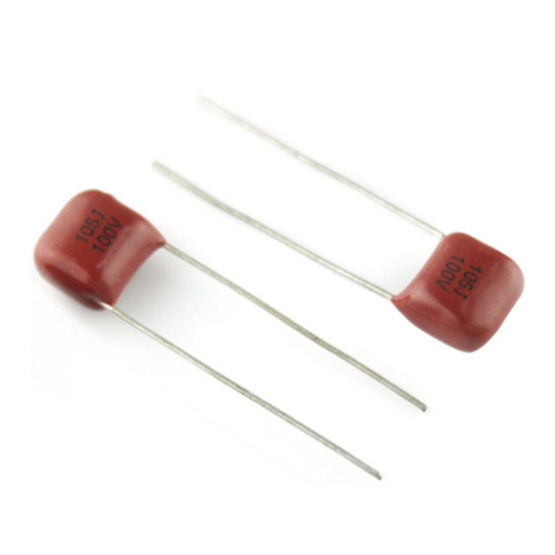 Polypropylene Film Capacitor 105J100V Pitch 10mm LED Driver Cbb Capacitor