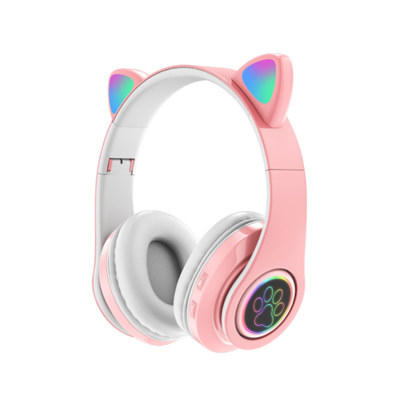 Cat Ears Headset Gaming Noise Canceling Stereo Wireless Earphones