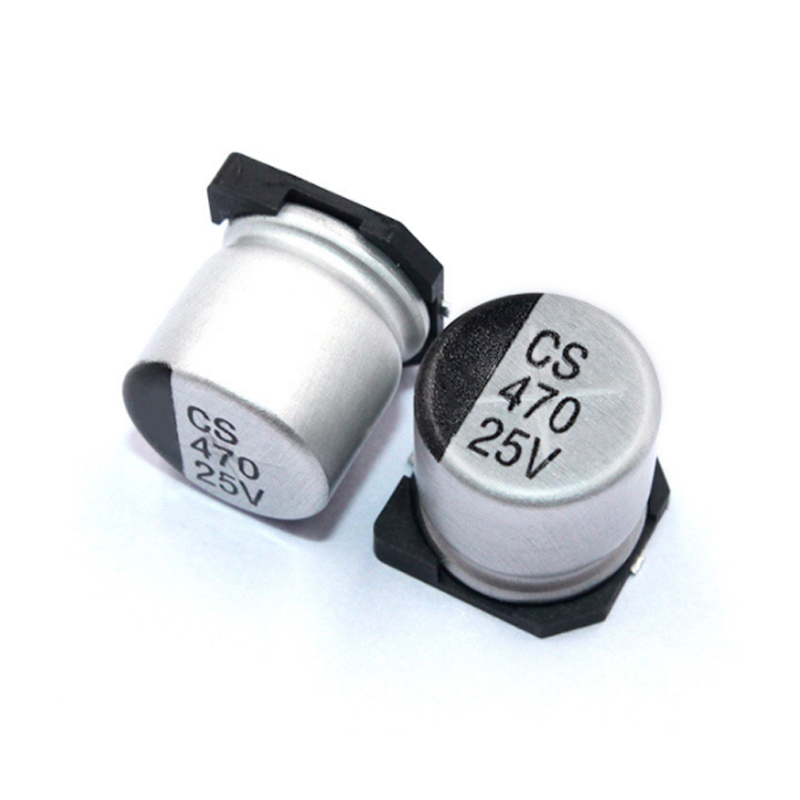 SMD aluminum electrolytic 470UF/25V 10*10.5mm electrolytic capacitor