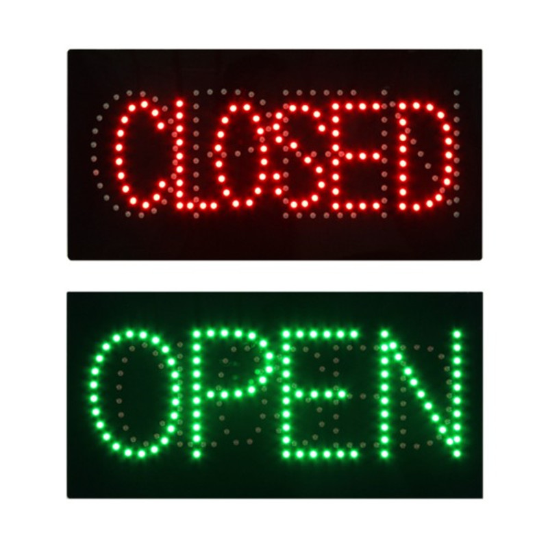 Supply LED billboard display board business logo light box LED OPEN CLOSED SIGN 60x30cm