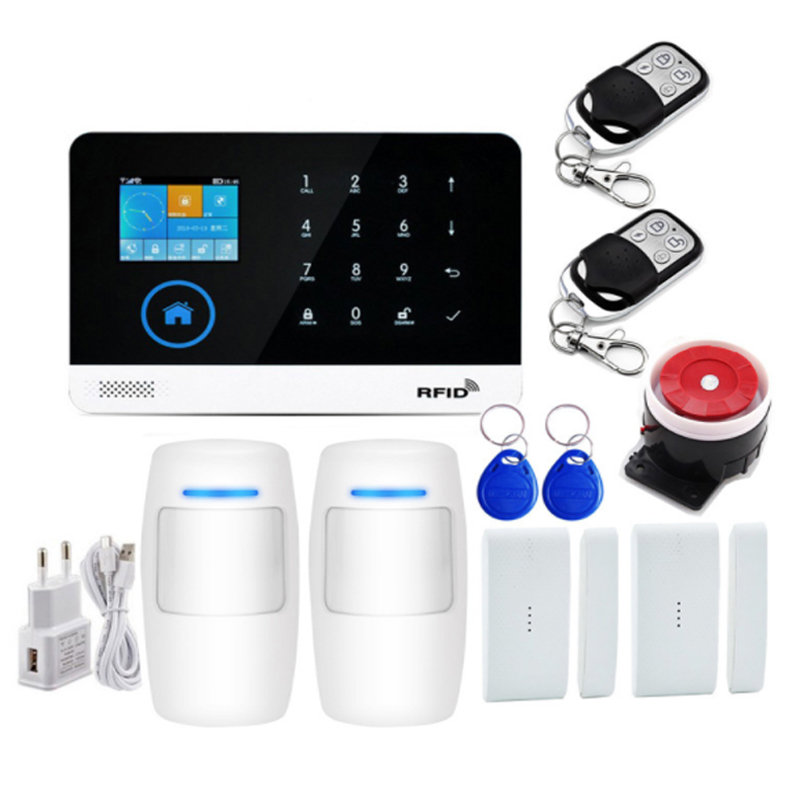 Multilingual wifi GSM security alarm mobile phone APP Tuya smart alarm