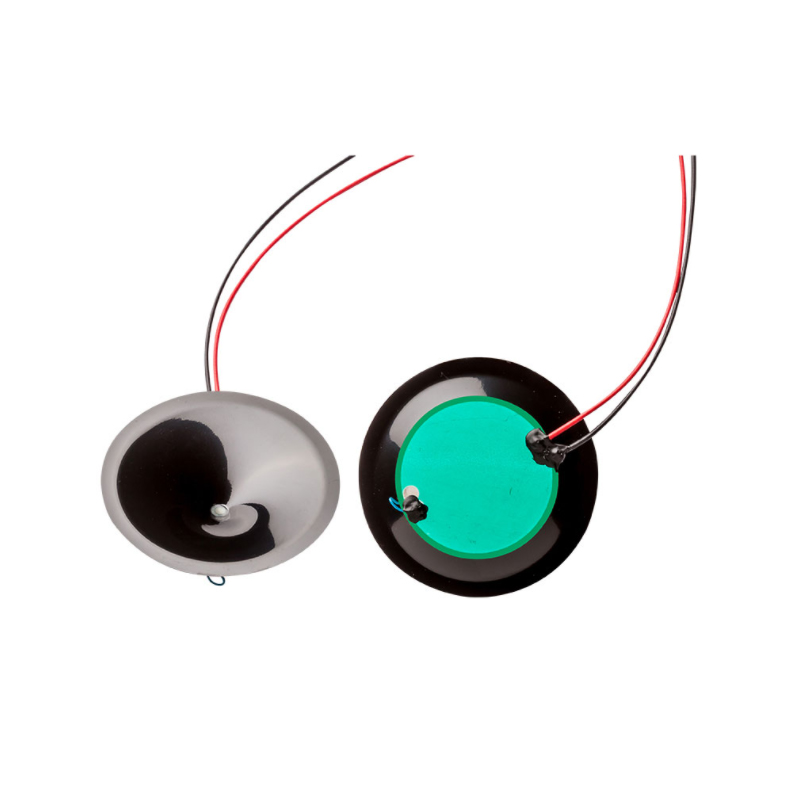 dia 31.8mm green double side piezo element with black PVC