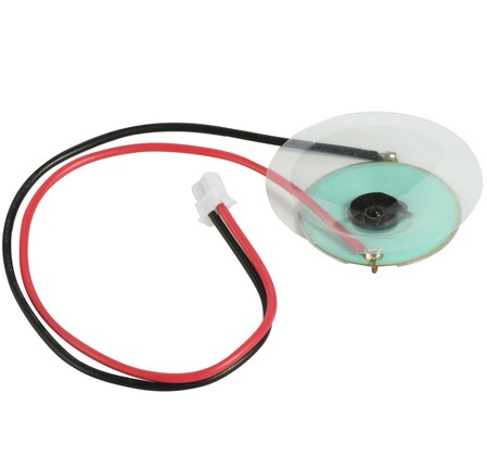 dia 31.8mm green double side piezo element with wire and connector with 42mm PVC