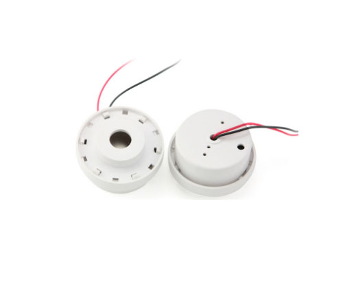 white 45mm piezoelectric beep with wire