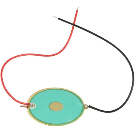 31.8mm 3.2KHZ frequency green piezo element  with red/black wire