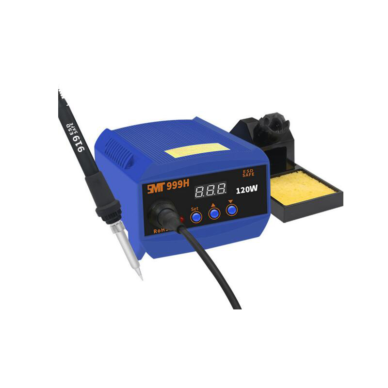 Electric soldering iron high-power digital display constant temperature soldering station adjustable temperature household repair welding tool set 120W solder gun