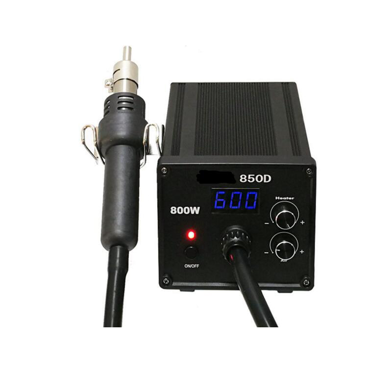 High-power 850D air pump digital display constant temperature soldering station with adjustable temperature hot air desoldering gun mobile phone repair tool