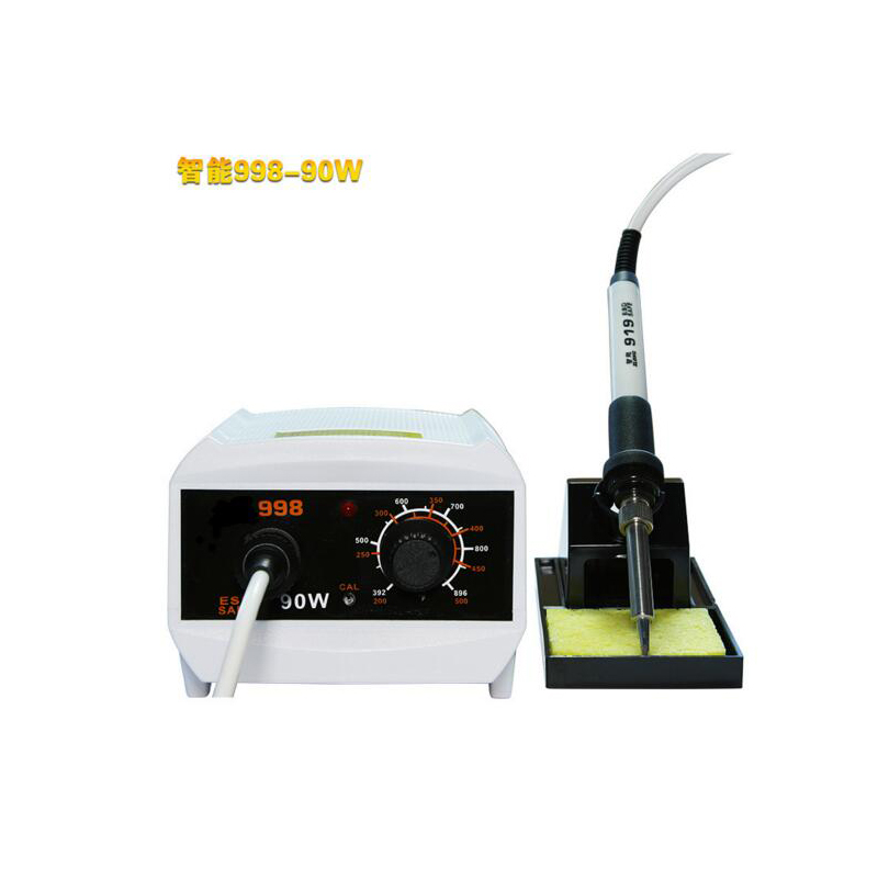 Intelligent 998 constant temperature soldering station internal heating electric soldering iron temperature adjustable welding repair electric Luo iron 90w soldering gun