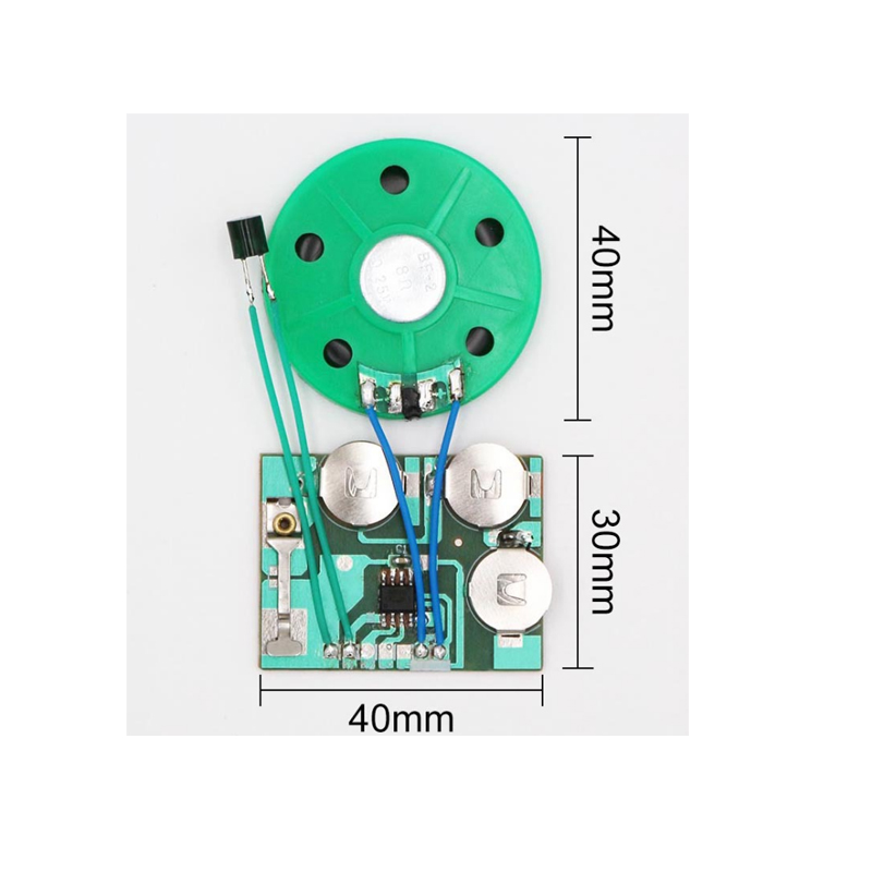 recordable light sensor sound module for greeting card