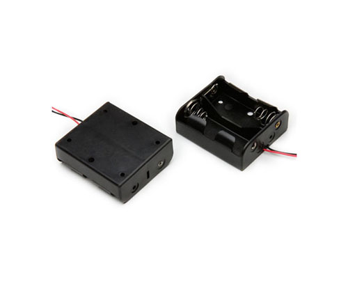 high quality factory for 2xC cell(UM-2x2) black plastic battery holder case