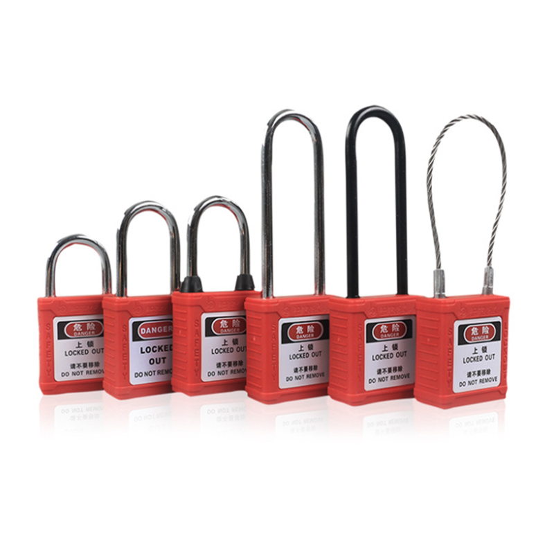 Industrial safety padlocks open insulated cable padlocks LOTO locks electrical switch isolation equipment locks