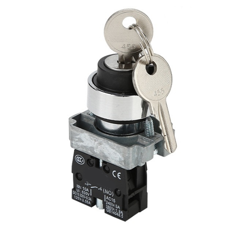 chave permanece colocada 2 posições seletor de travamento automático interruptor de botão permanece colocado com chave