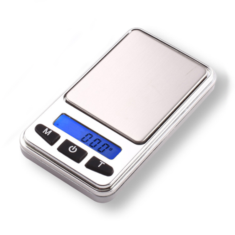 Mini balança eletrônica portátil, balança eletrônica de palma com precisão de 0,01g