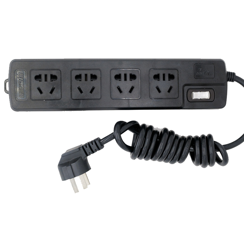 Wholesale switching power supply tower power extension socket with 4 usb hub power strip surge protector