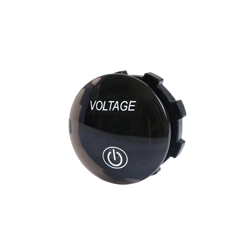 Novo voltímetro LED com display digital DC e instrumento de medição de tensão com interruptor de toque para medir a capacidade da bateria